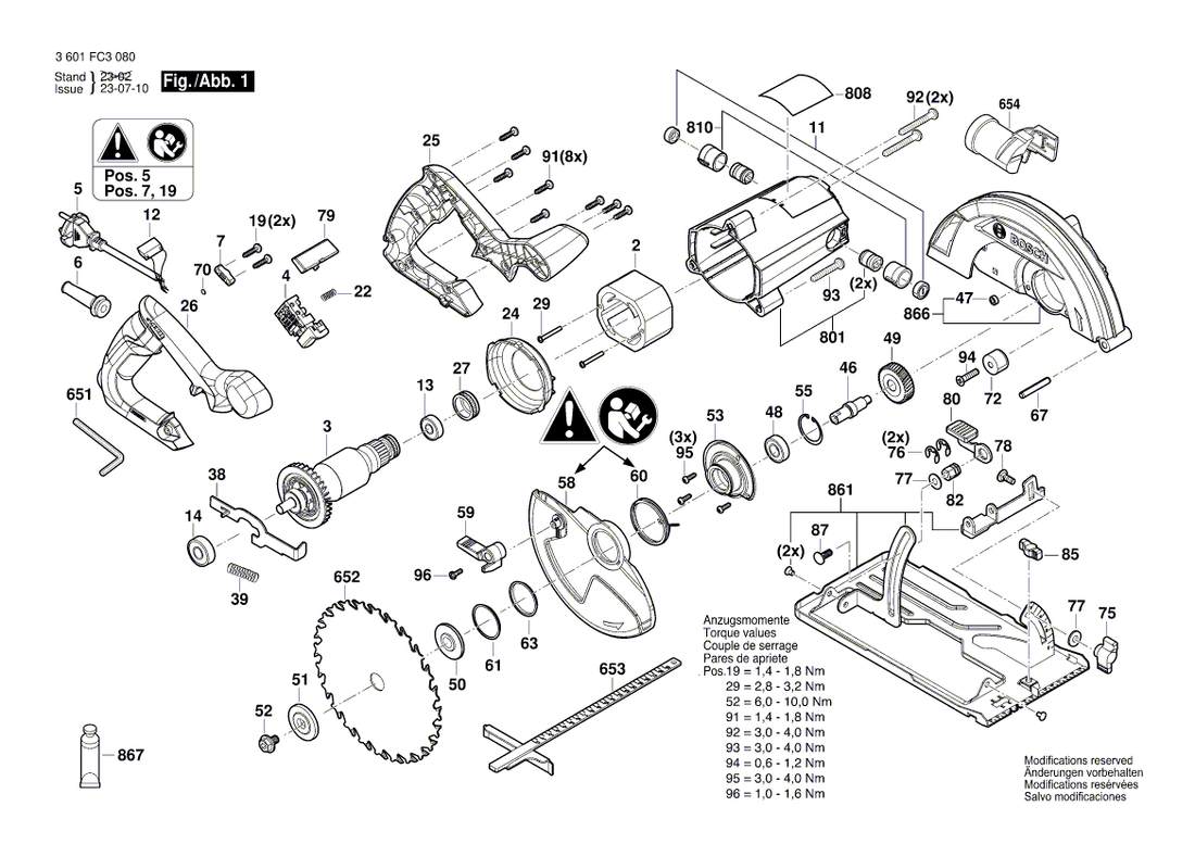 New Genuine Bosch 1619PB9440 Retaining ring