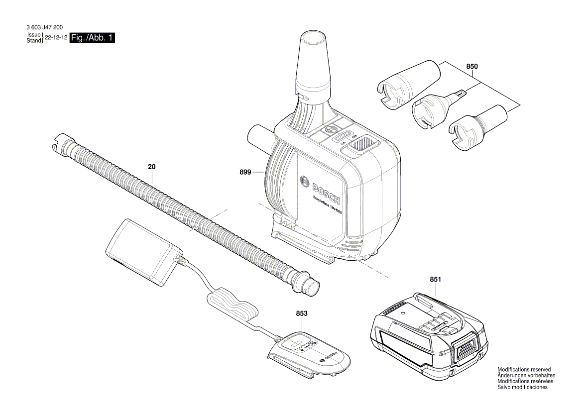 New Genuine Bosch 1619PB9507 Hose