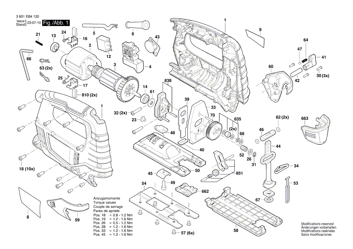 New Genuine Bosch 1619PB9633 Control Shaft
