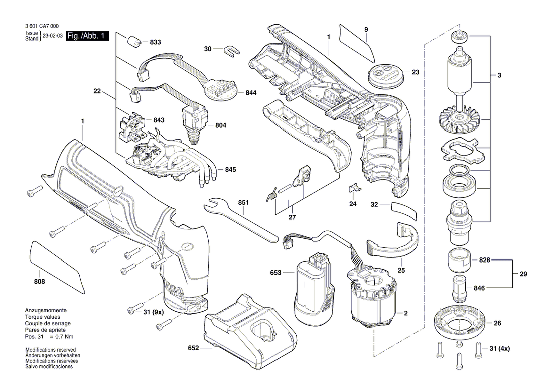 New Genuine Bosch 1619PB9671 Switch Unit