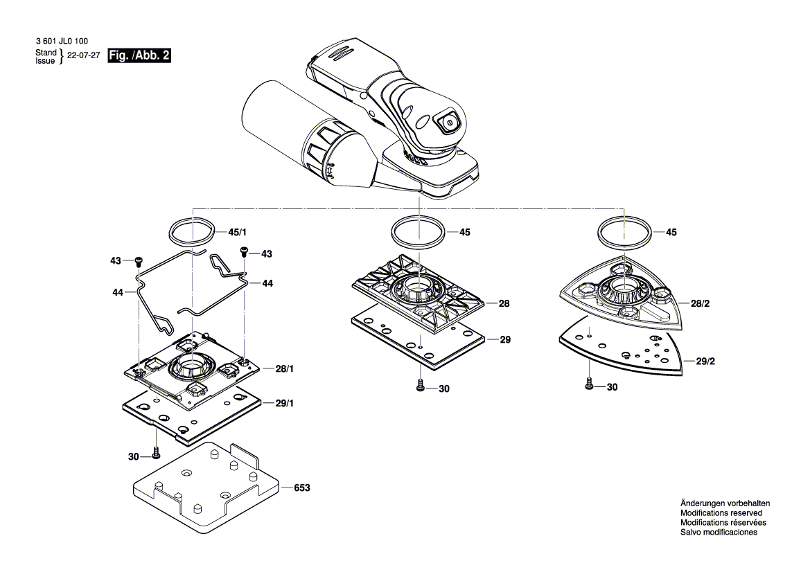New Genuine Bosch 1619PB9787 Housing