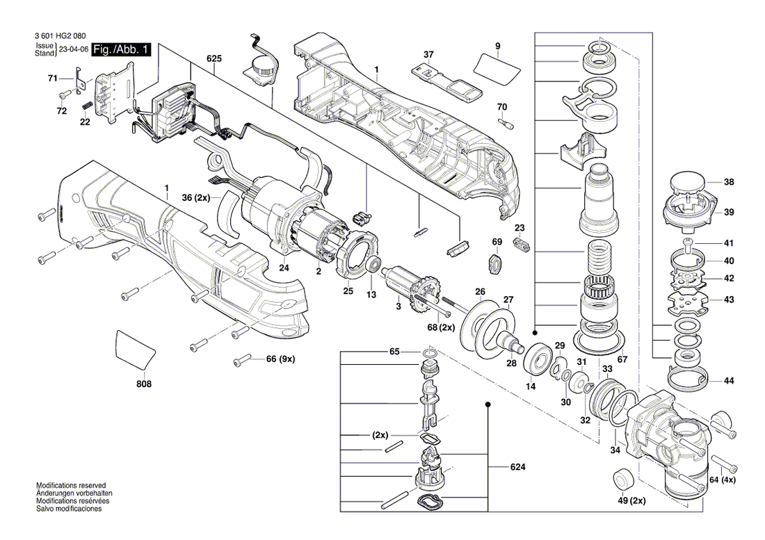 New Genuine Bosch 1619PB9833 Block