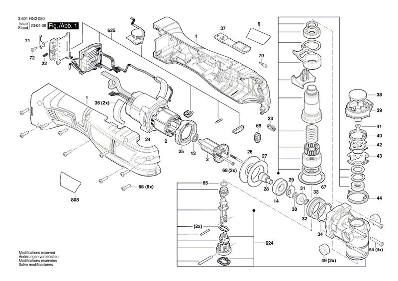 New Genuine Bosch 1619PB9849 Lever