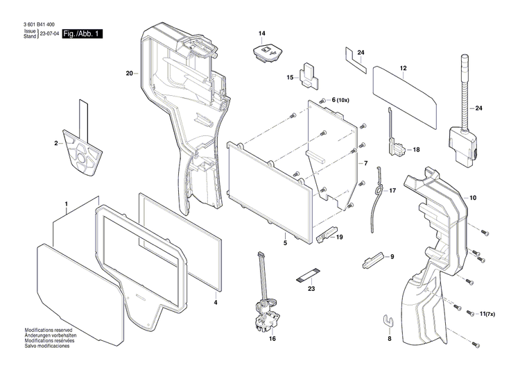 New Genuine Bosch 1619PC0114 Type Label