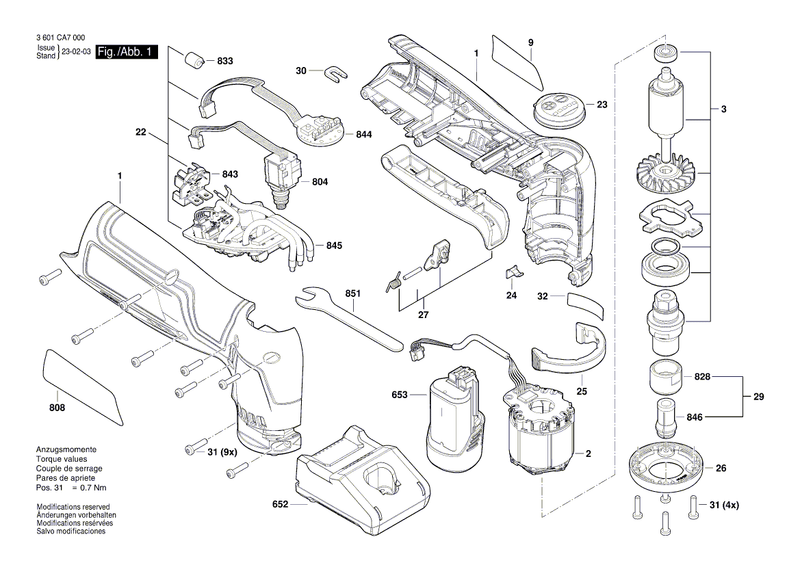 New Genuine Bosch 1619PC0320 Nameplate