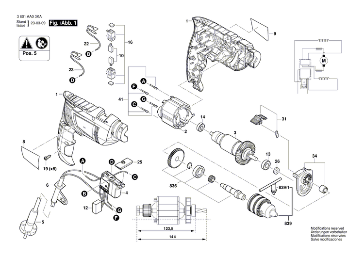 New Genuine Bosch 1619PC0340 Housing