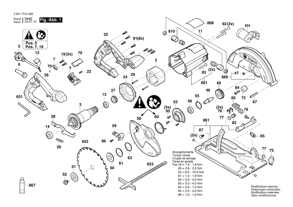 New Genuine Bosch 1619PC0466 Nameplate