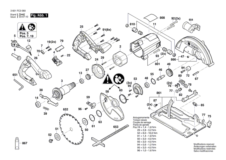 New Genuine Bosch 1619PC0466 Nameplate