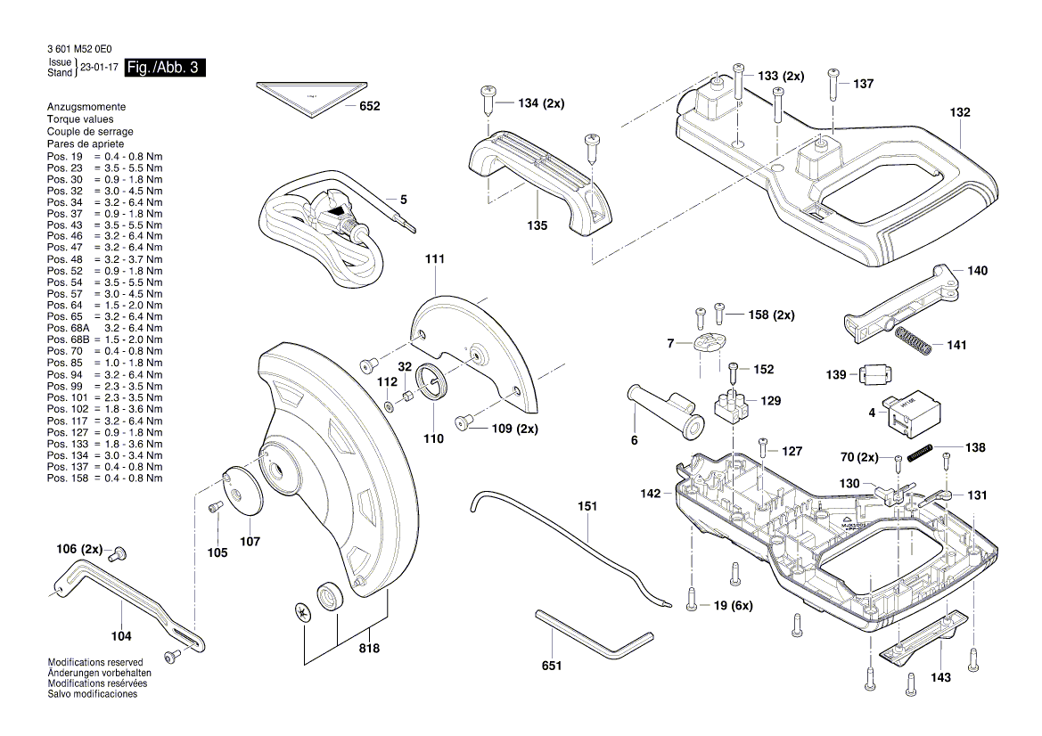 New Genuine Bosch 1619PC0563 Manufacturer's nameplate