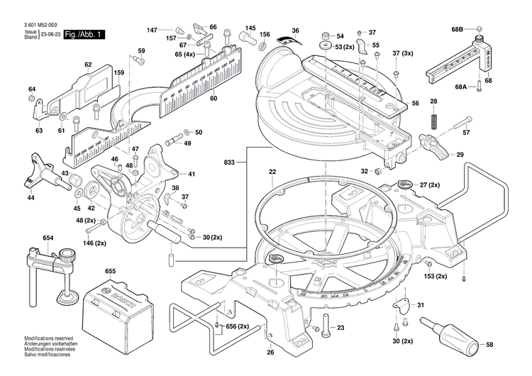 New Genuine Bosch 1619PC0563 Manufacturer's nameplate