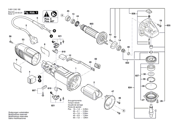 New Genuine Bosch 1619PC1303 Gear Housing