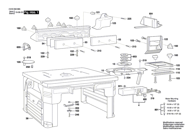 New Genuine Bosch 1619X03850 release mechanism