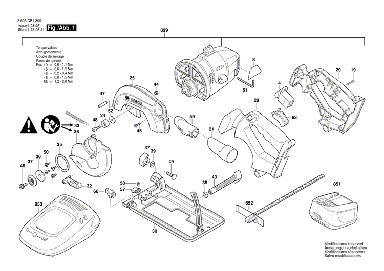 New Genuine Bosch 1619X07154 Upper guard