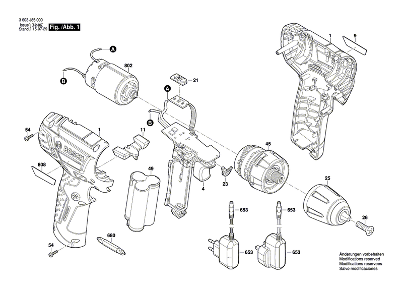 New Genuine Bosch 1619X07211 Gear Box
