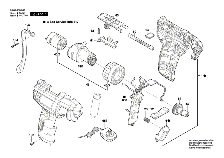 New Genuine Bosch 1619X07563 Locking Lever