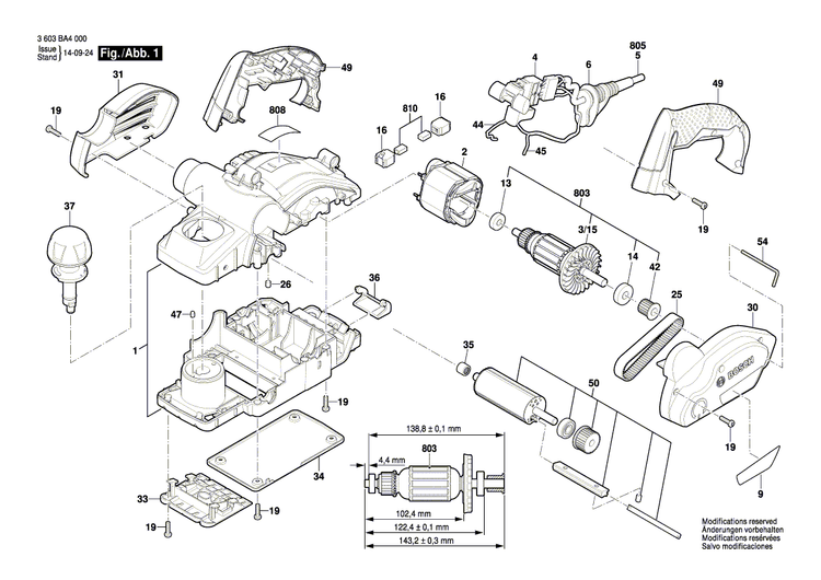 New Genuine Bosch 1619X08461 Gear Cover