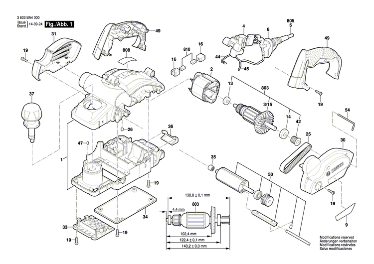 New Genuine Bosch 1619X08462 Adjusting Slide
