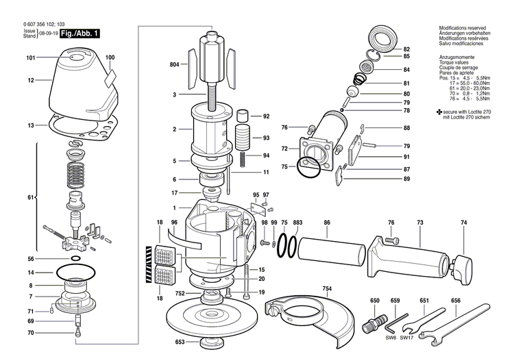 New Genuine Bosch 1900905326 groove ball bearing
