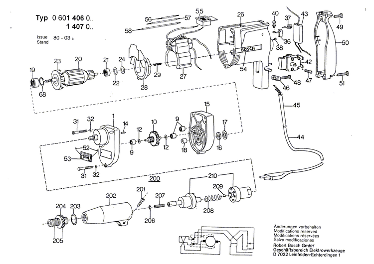 New Genuine Bosch 1903201042 Needle Roller