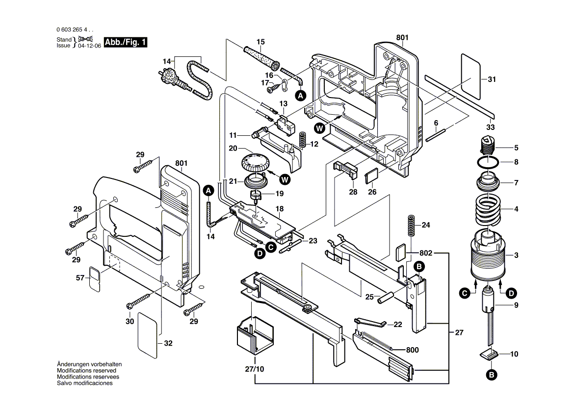 New Genuine Bosch 2600021001 Rotary Handle