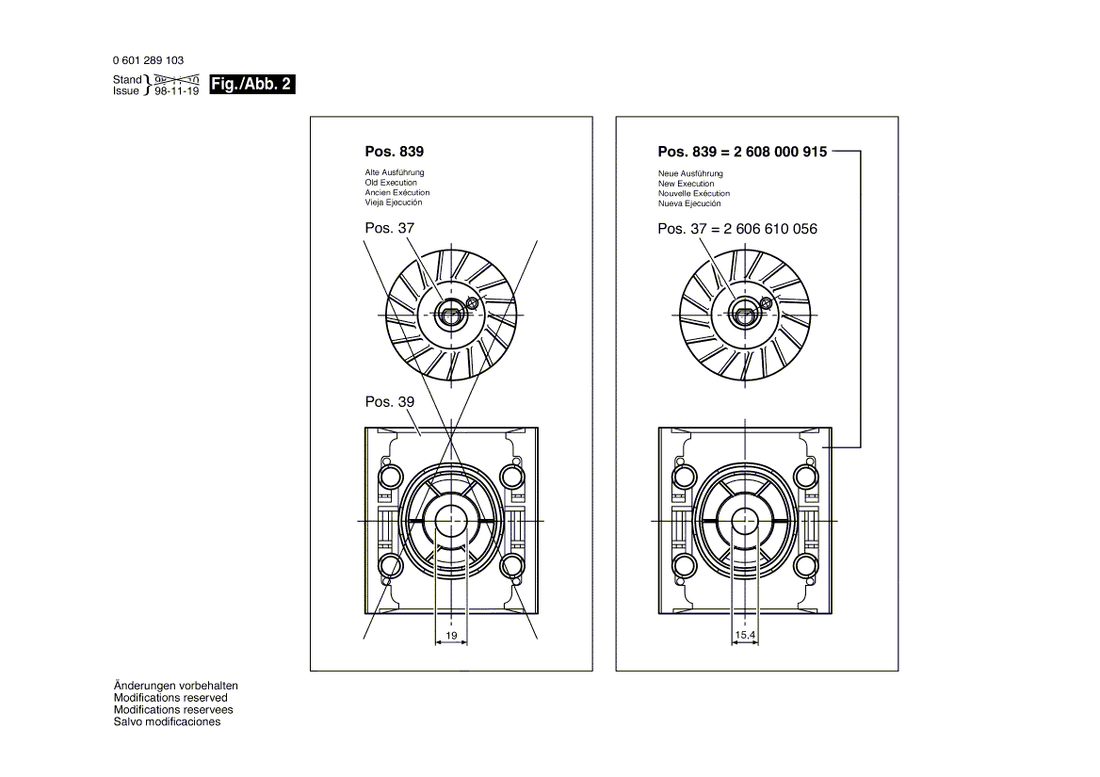 New Genuine Bosch 2600034000 Guide-Plate