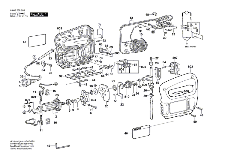 New Genuine Bosch 2600102658 Shim