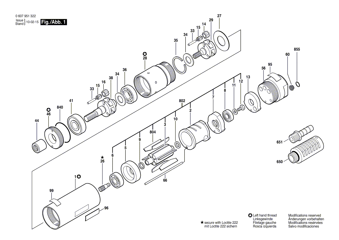 New Genuine Bosch 2600202013 Spacer Ring
