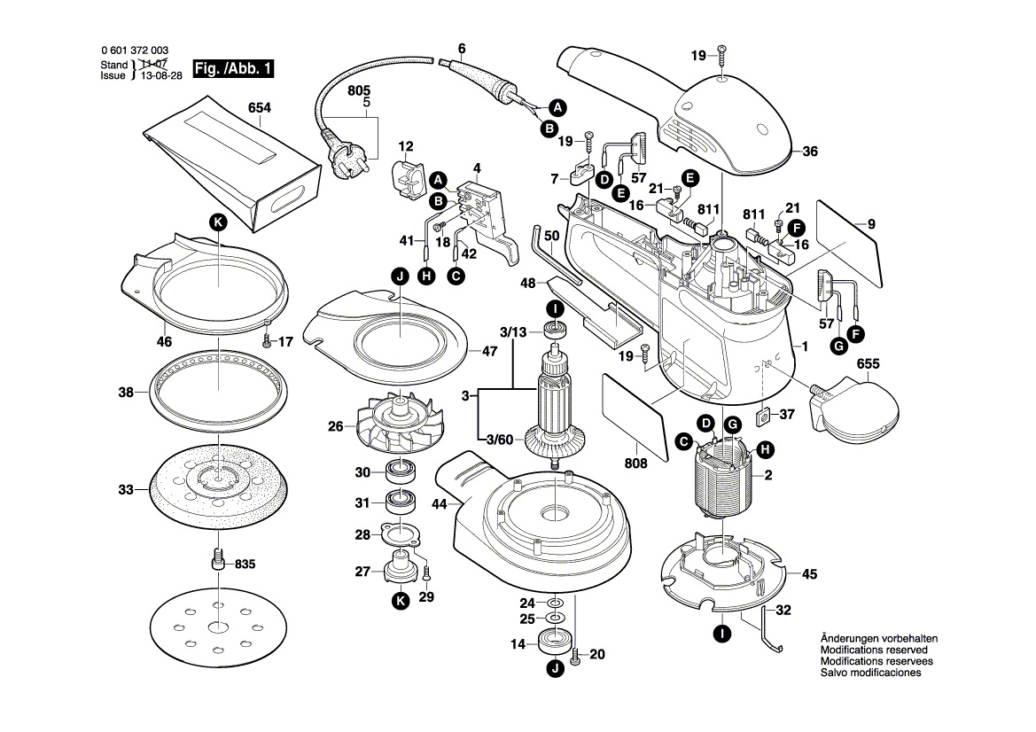New Genuine Bosch 2600282016 Suction Hood
