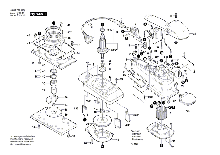New Genuine Bosch 2600282017 Suction Hood