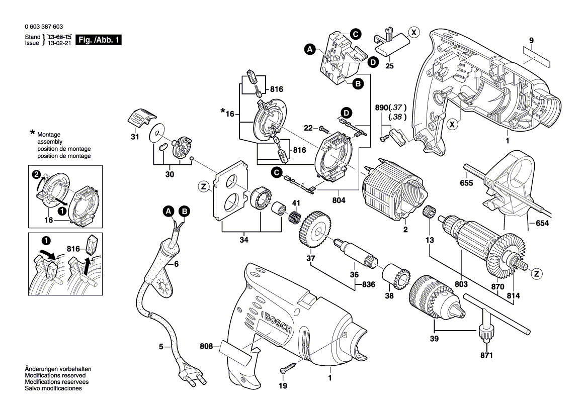 New Genuine Bosch 2600301066 Porous Bearing