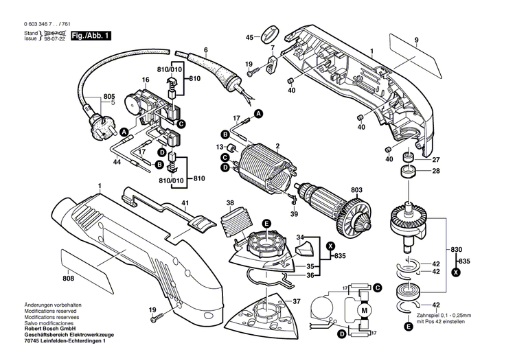 New Genuine Bosch 2600390026 Bearing Carrier