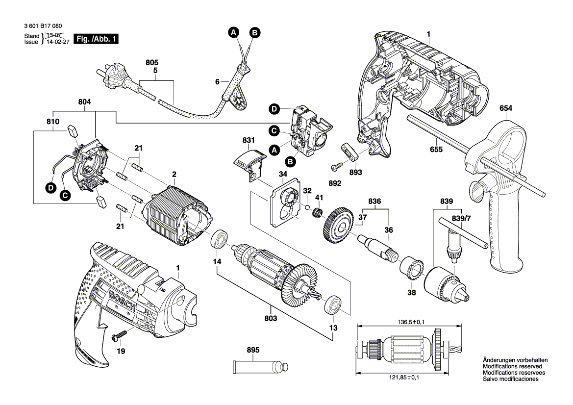 New Genuine Bosch 2600409021 Shrinkable Tube