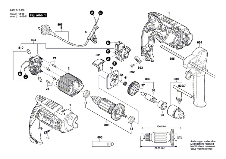 New Genuine Bosch 2600409021 Shrinkable Tube