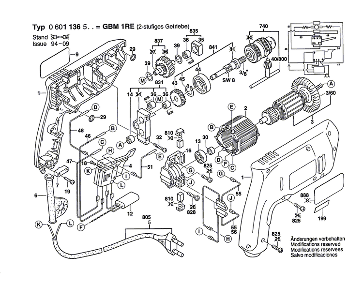New Genuine Bosch 2600707062 Grommet