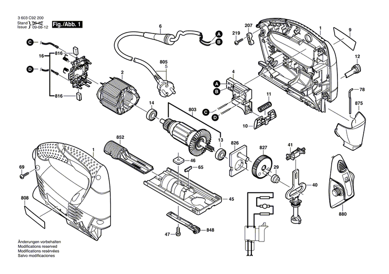 New Genuine Bosch 2600780148 Lifting Rod