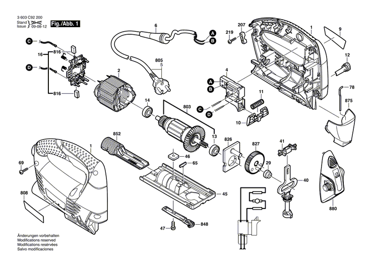 New Genuine Bosch 2600780148 Lifting Rod
