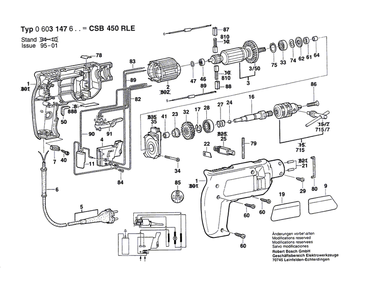 New Genuine Bosch 2600905029 groove ball bearing