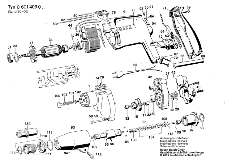 New Genuine Bosch 2600914004 Needle bearing