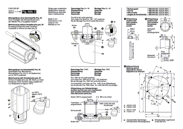 New Genuine Bosch 2600914018 Needle bearing