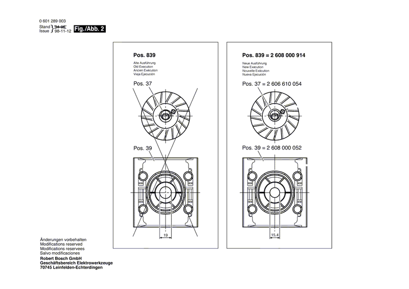 New Genuine Bosch 2601005010 Felt Strip