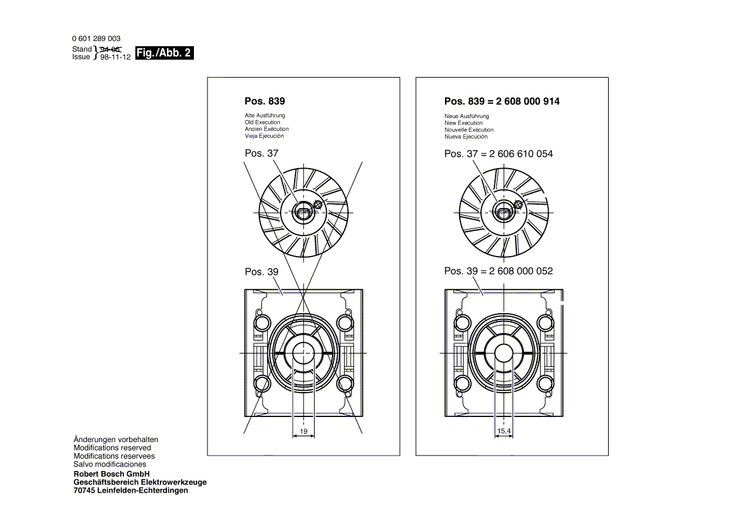 New Genuine Bosch 2601005010 Felt Strip