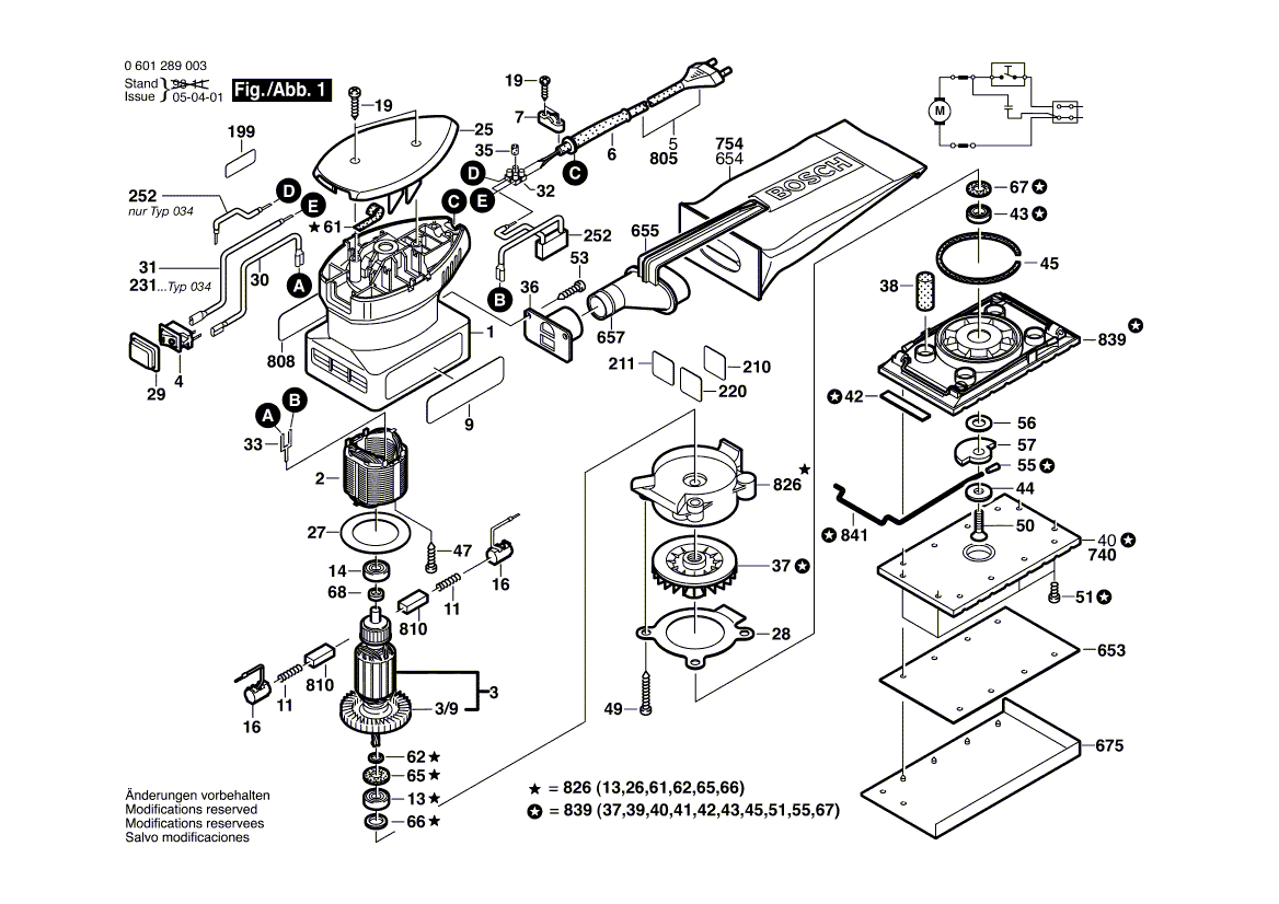 New Genuine Bosch 2601007020 Clamping Strip