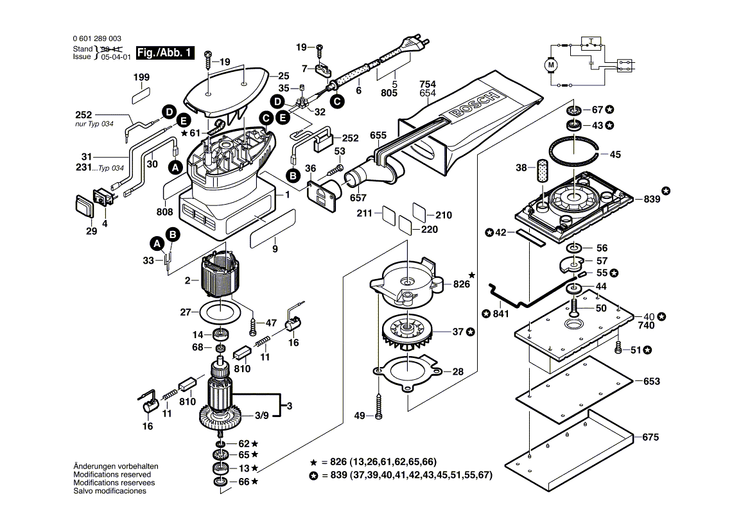 New Genuine Bosch 2601007020 Clamping Strip