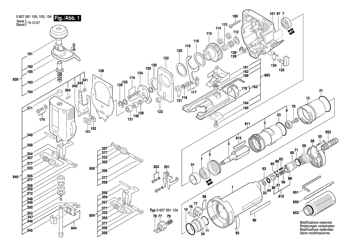 New Genuine Bosch 2601015008 fixing plate