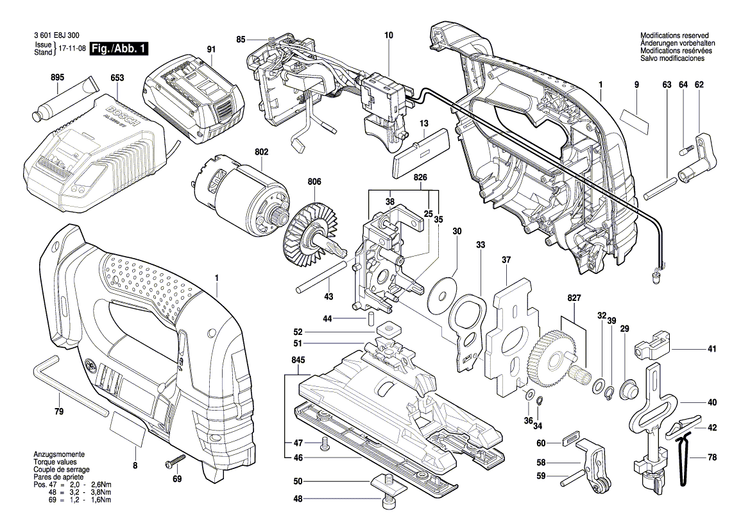 New Genuine Bosch 2601015113 Change-Over Switch