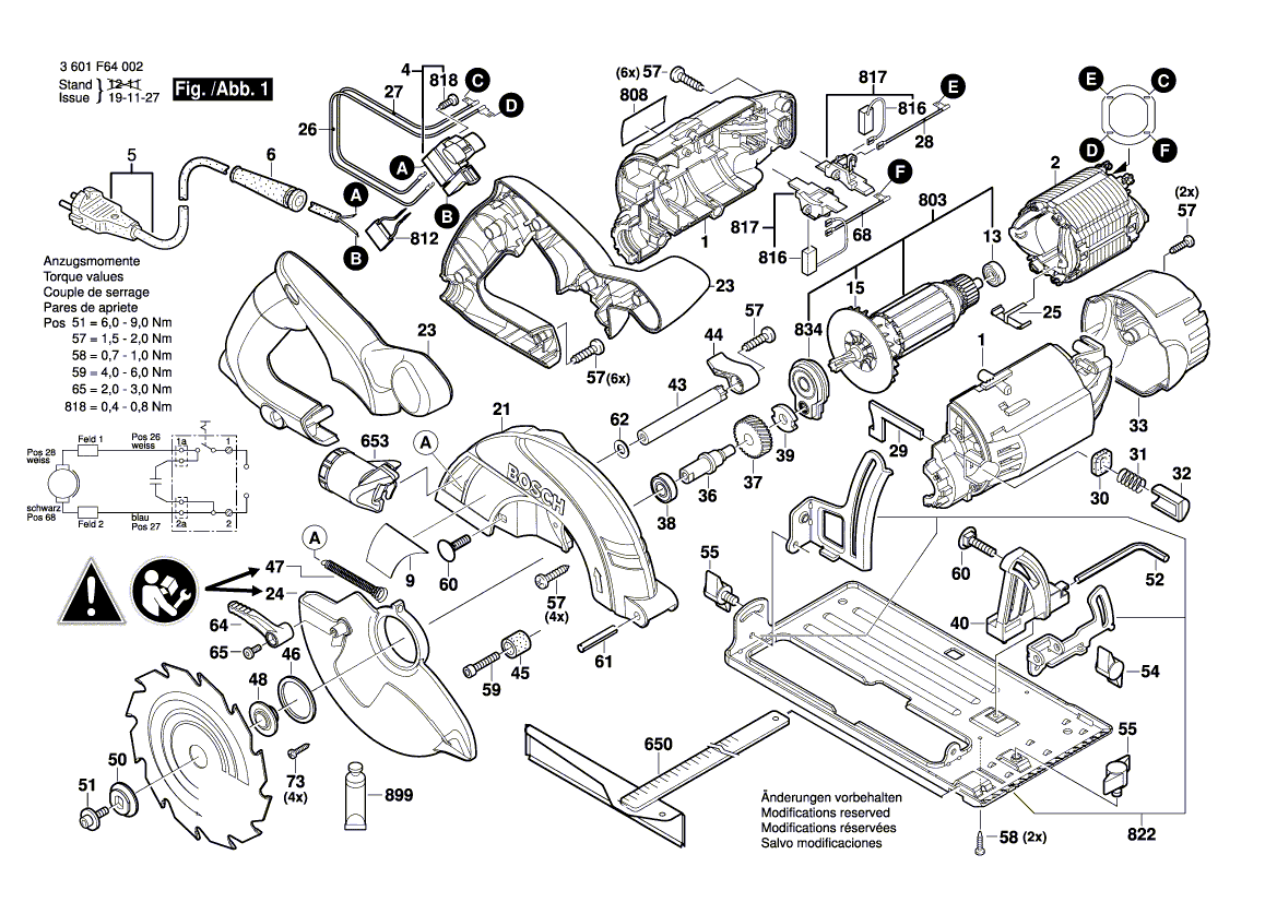 New Genuine Bosch 2601016908 Base Plate