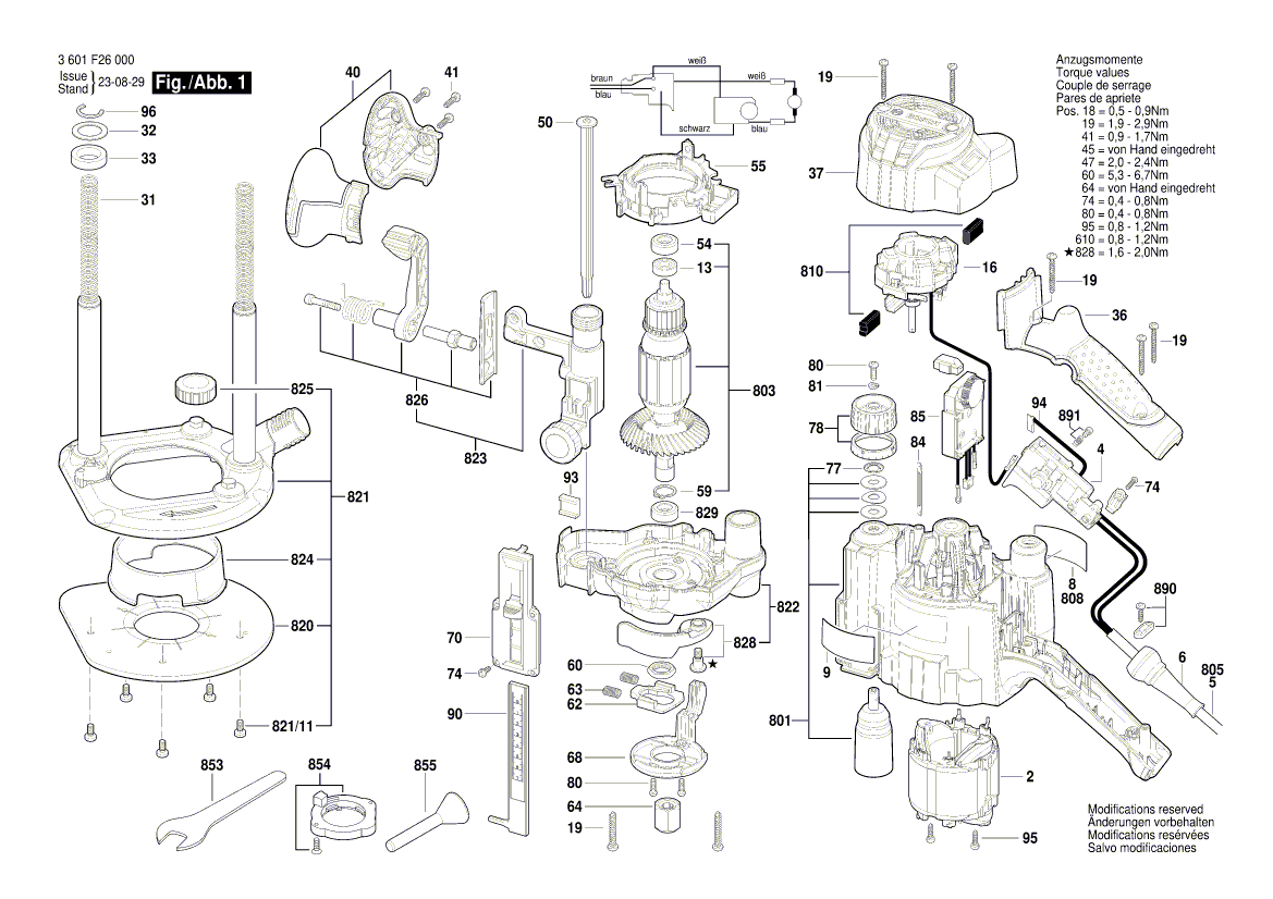 New Genuine Bosch 2601030151 Straight Edge