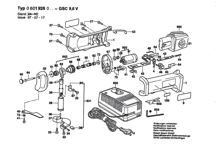 New Genuine Bosch 2601099028 Adjusting Slide