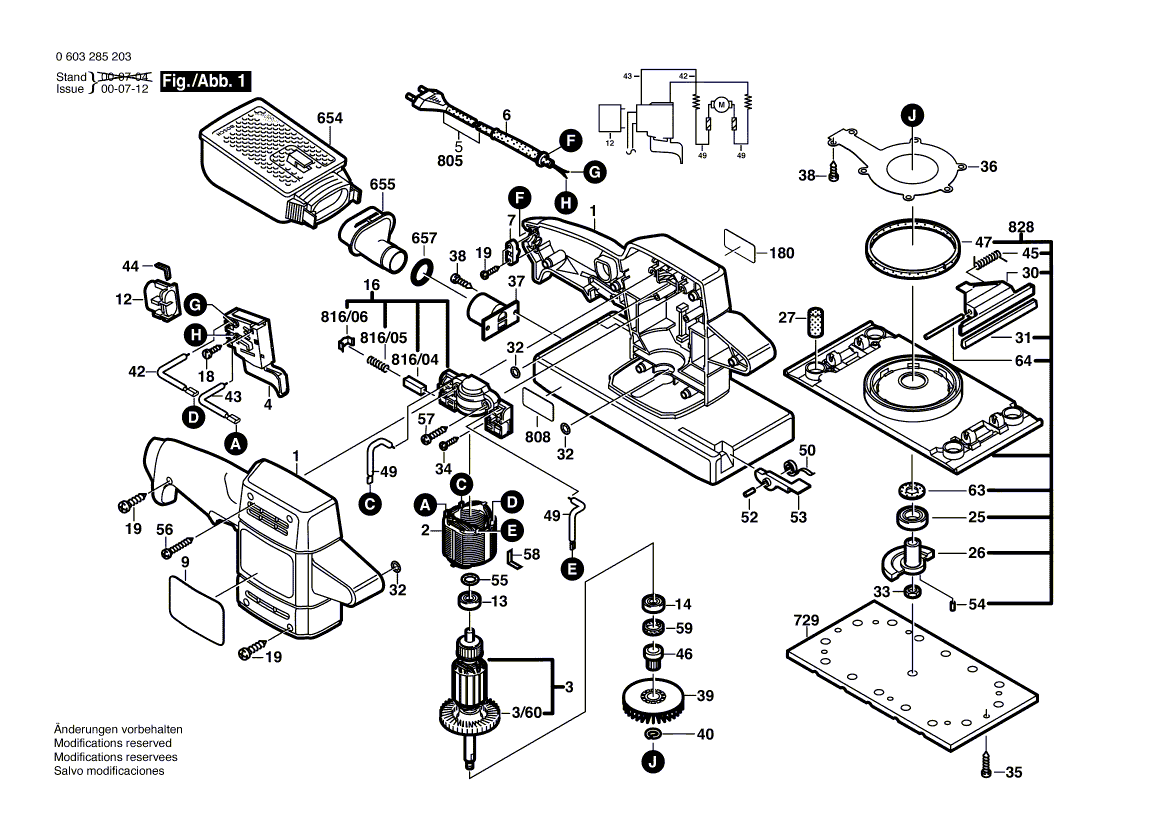 New Genuine Bosch 2601099030 Pressure Bar