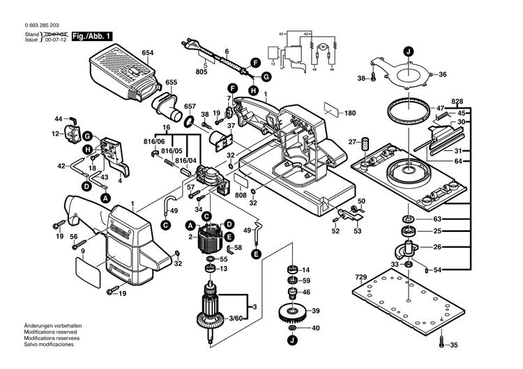 New Genuine Bosch 2601099030 Pressure Bar